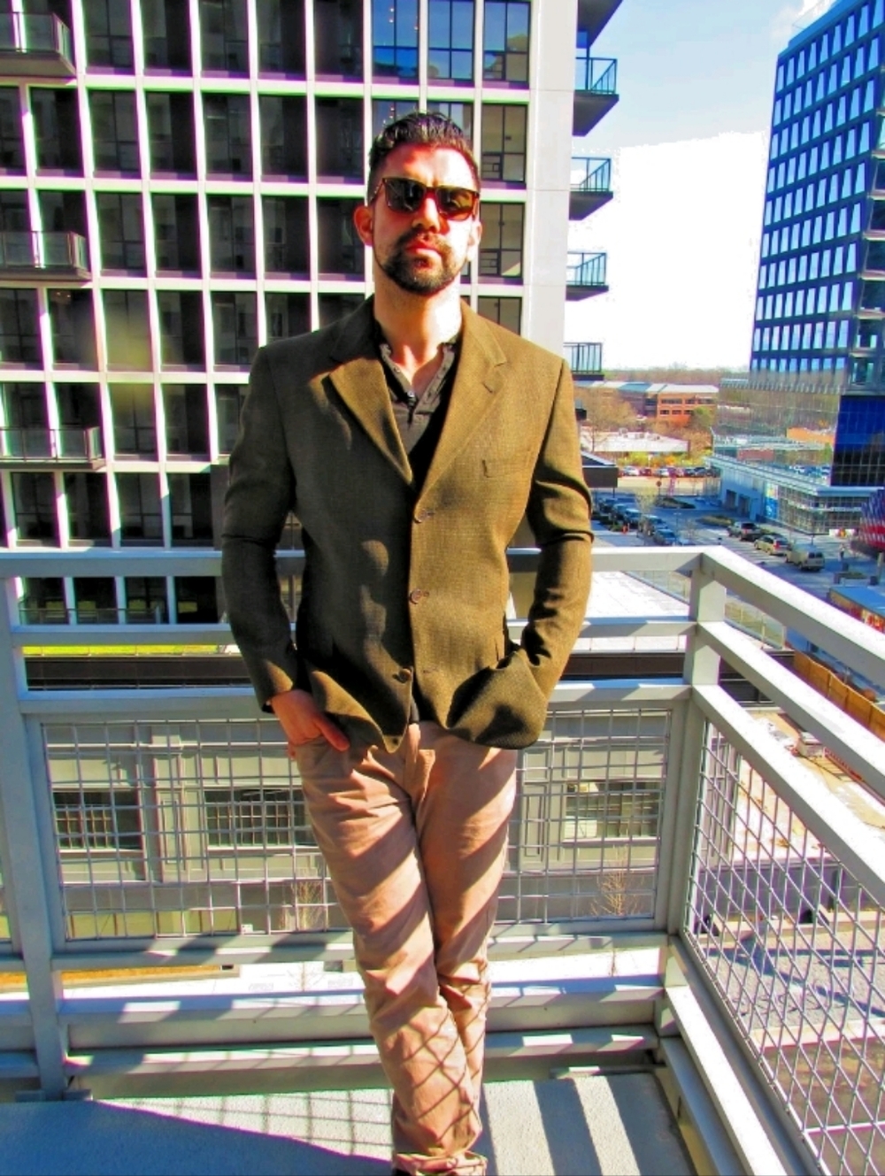 Men's Olive Green Sport Coat Blazer